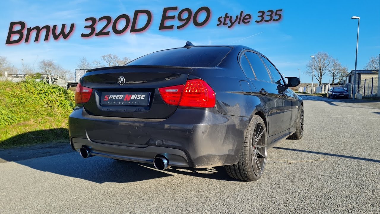 Bmw 320D E90 échappement inox style 335 #Speed Noise