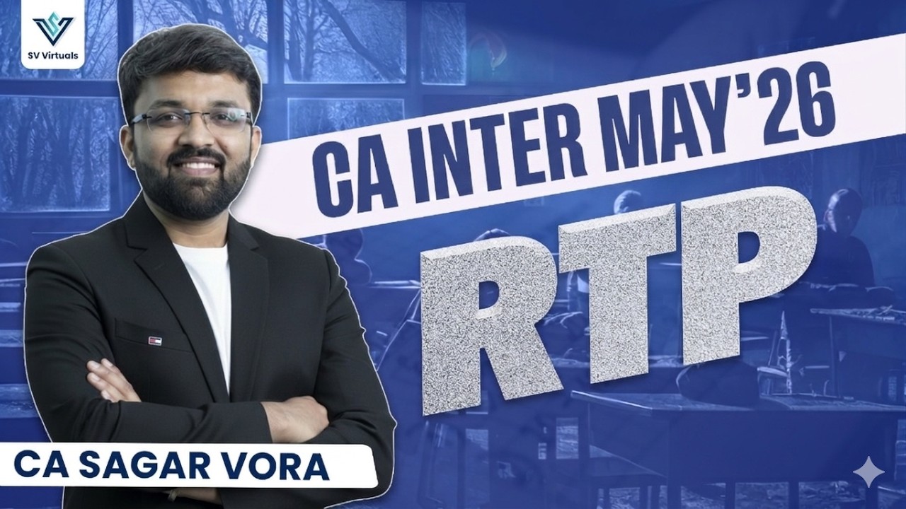 Inter CA I RTP I Direct Tax I May 26 I CA Sagar Vora