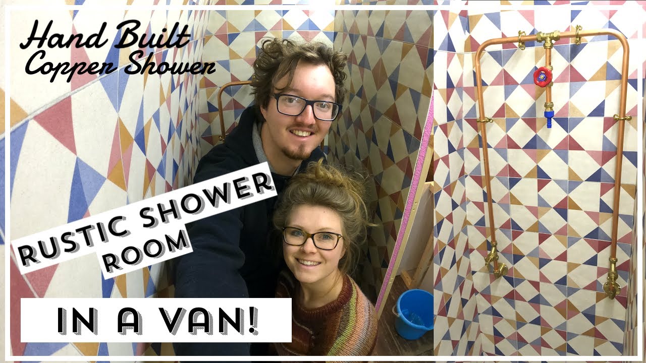 Rustic Bathroom in a Van with Handmade Copper Shower | MERCEDES VAN LIFE CONVERSION | Van Build Ep33