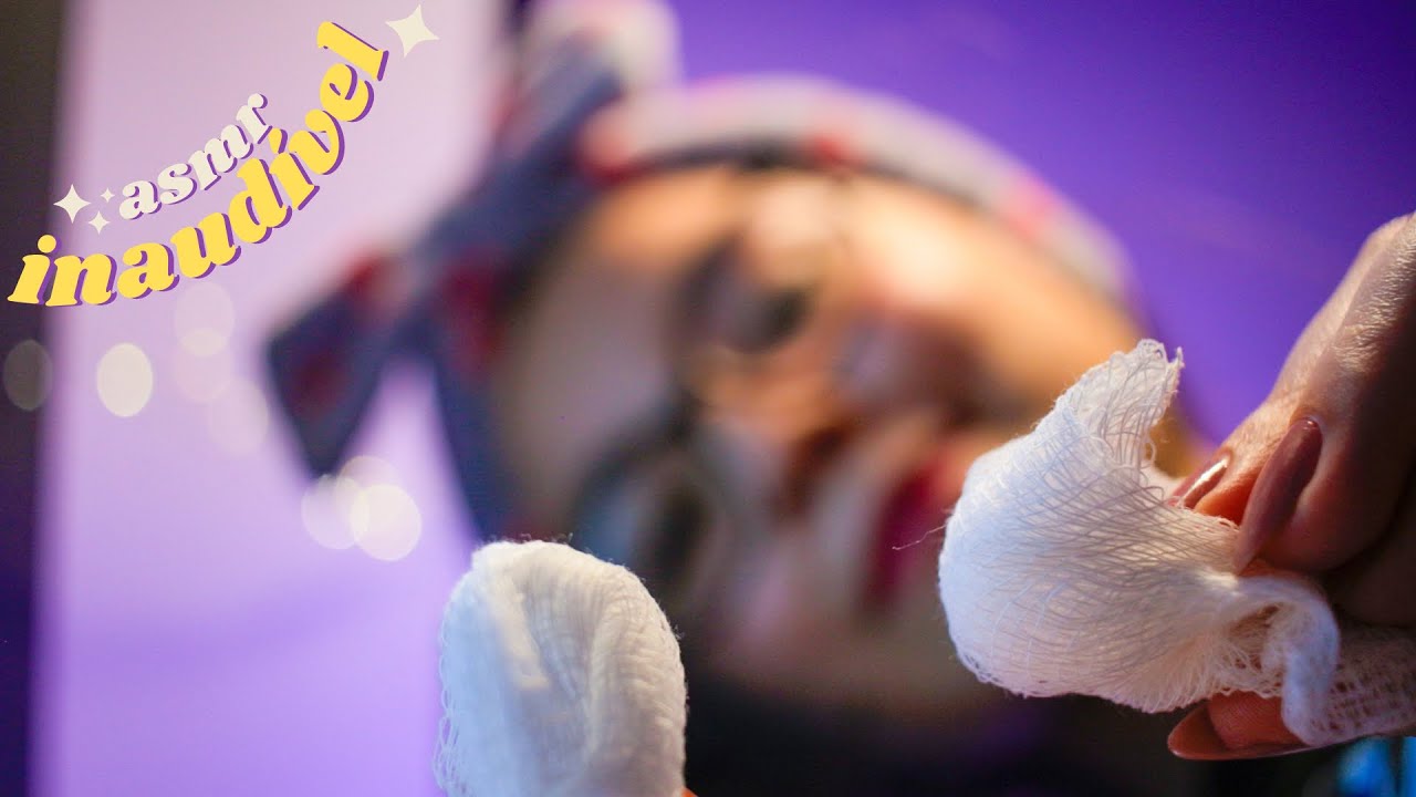 asmr limpeza de pele REALISTA | sussurros inaudíveis e semi inaudíveis
