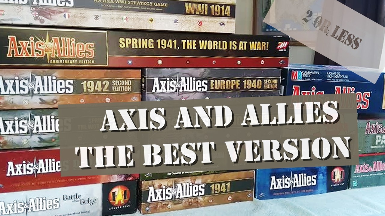 Axis and Allies Best Version