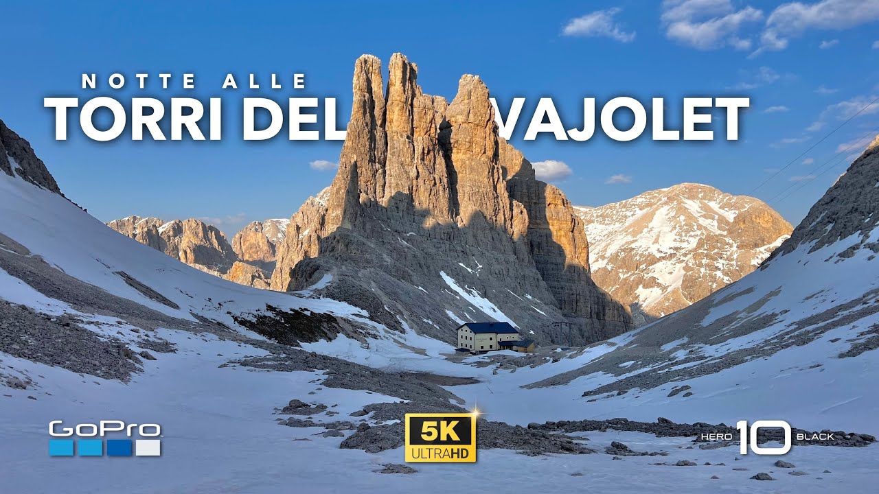 Notte alle TORRI DEL VAJOLET nel locale invernale del Rifugio Re Alberto I&deg; | Dolomiti [5K]