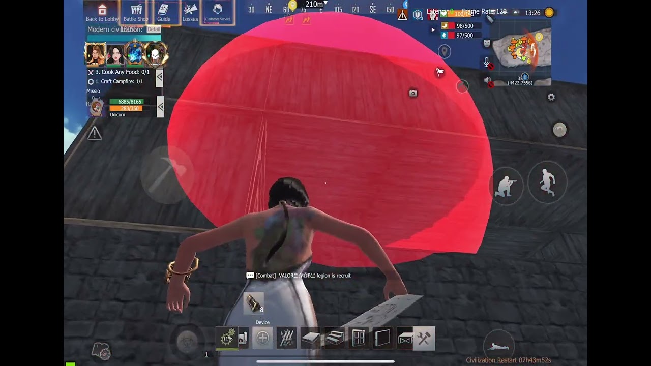 Rampage server jump at 29 hour last island of survival 