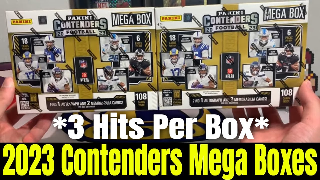 3 HITS, A #'D CARD & MORE?! 2023 Contenders Football Mega Boxes Are Starting Off HOT!
