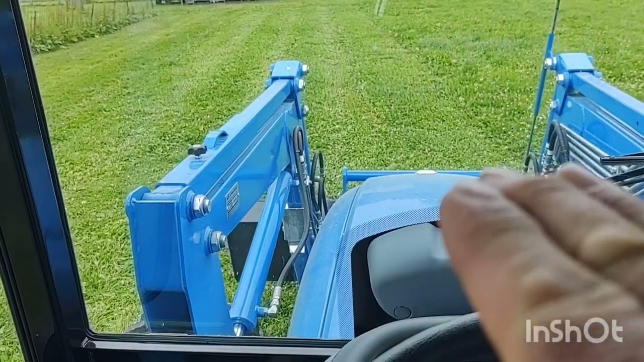 LS MT468 & A Flail Mower Mowing Our Horse Lot