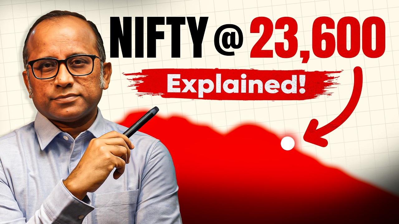 Nifty 23,600 तक गिरेगा? Technical & Fundamental logic with full explanation #nifty #bulltrack