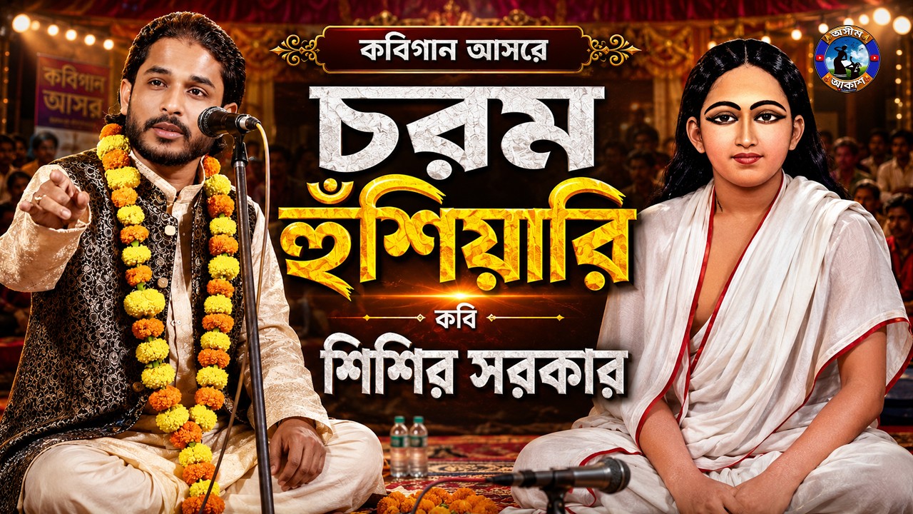 চরম হুঁশিয়ারি কবি শিশির সরকার কবিগান আসরে | Kobi Sisir Sarkar #শিশির সরকার#asim_akash