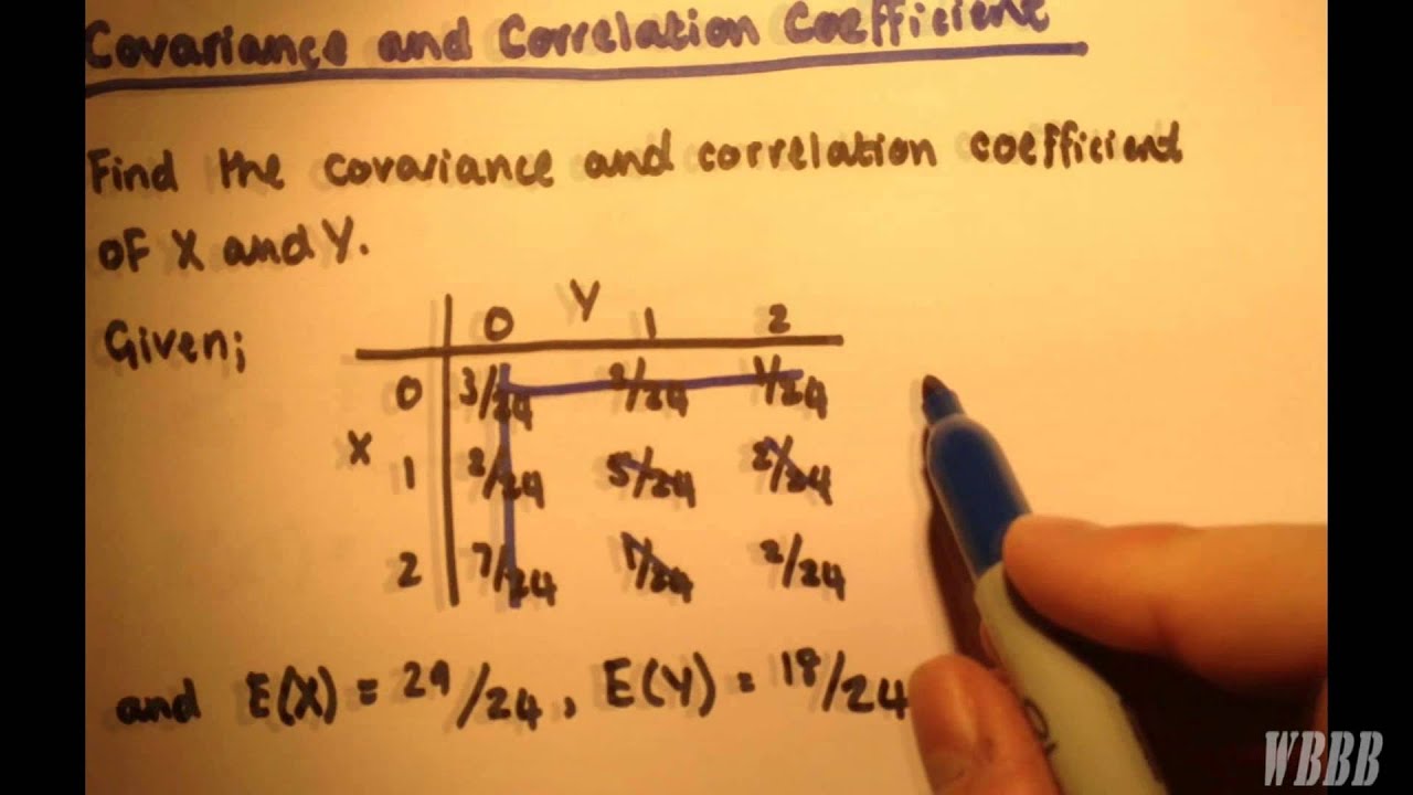 Joint Probability Distribution # 3 | Covariance and Correlation Coefficient