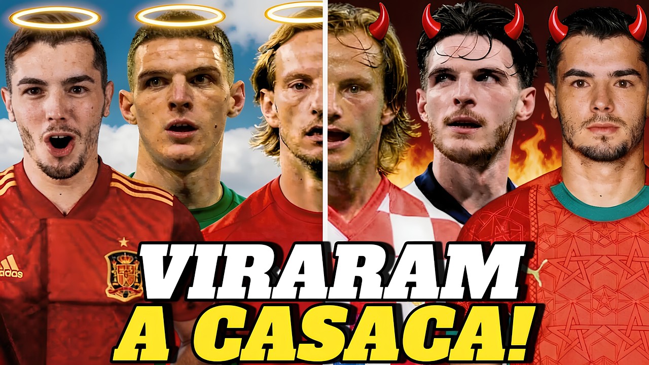 Grandes craques que MUDARAM de seleção na carreira