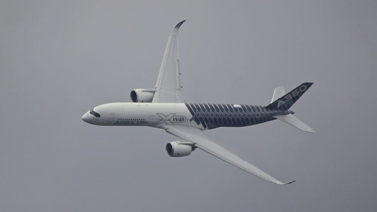 Airbus A350-941 XWB flying Display at Farnborough Air Show 2016 F-WWCF