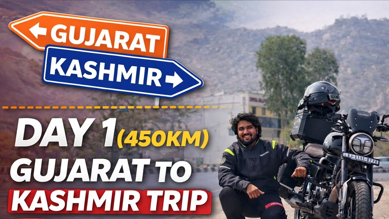 Gujarat To Kashmir On Tvs Ronin | Day 1 | Om banna Temple Visit | GujjuRider