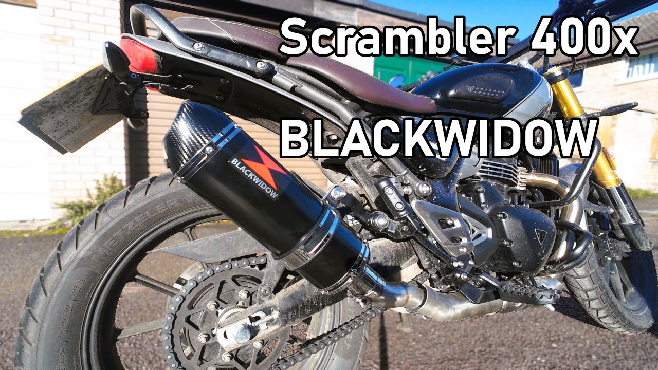 Scrambler 400x - BlackWidow Exhaust - Autumn Ride