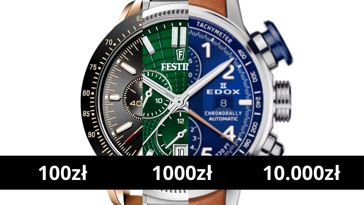 Czy zegarek za 10k jest 100x lepszy od takiego za 100zł?