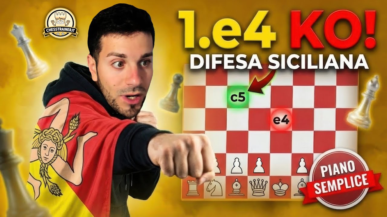 DISTRUGGI 1.e4 con la DIFESA SICILIANA (poca teoria)