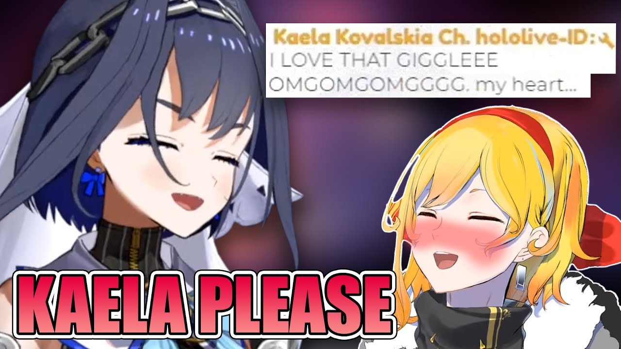 Kaela came to Kronii's stream and can't help but SIMP