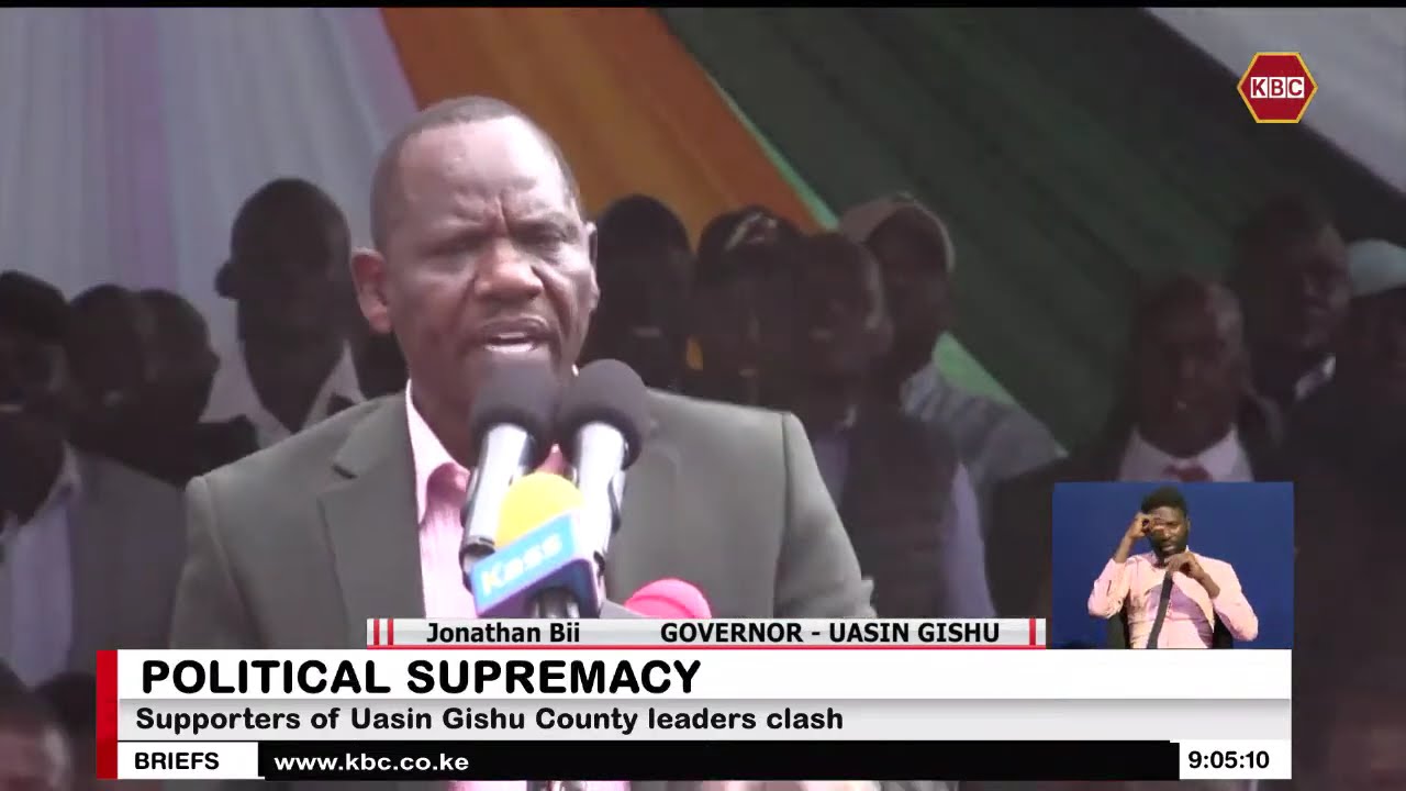 Supporters of Uasin Gishu leaders clash at a funds drive for accident victims