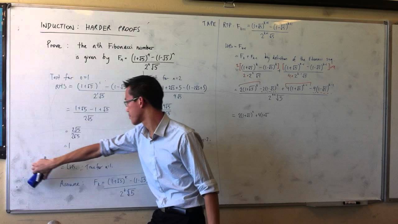Induction: Fibonacci Sequence