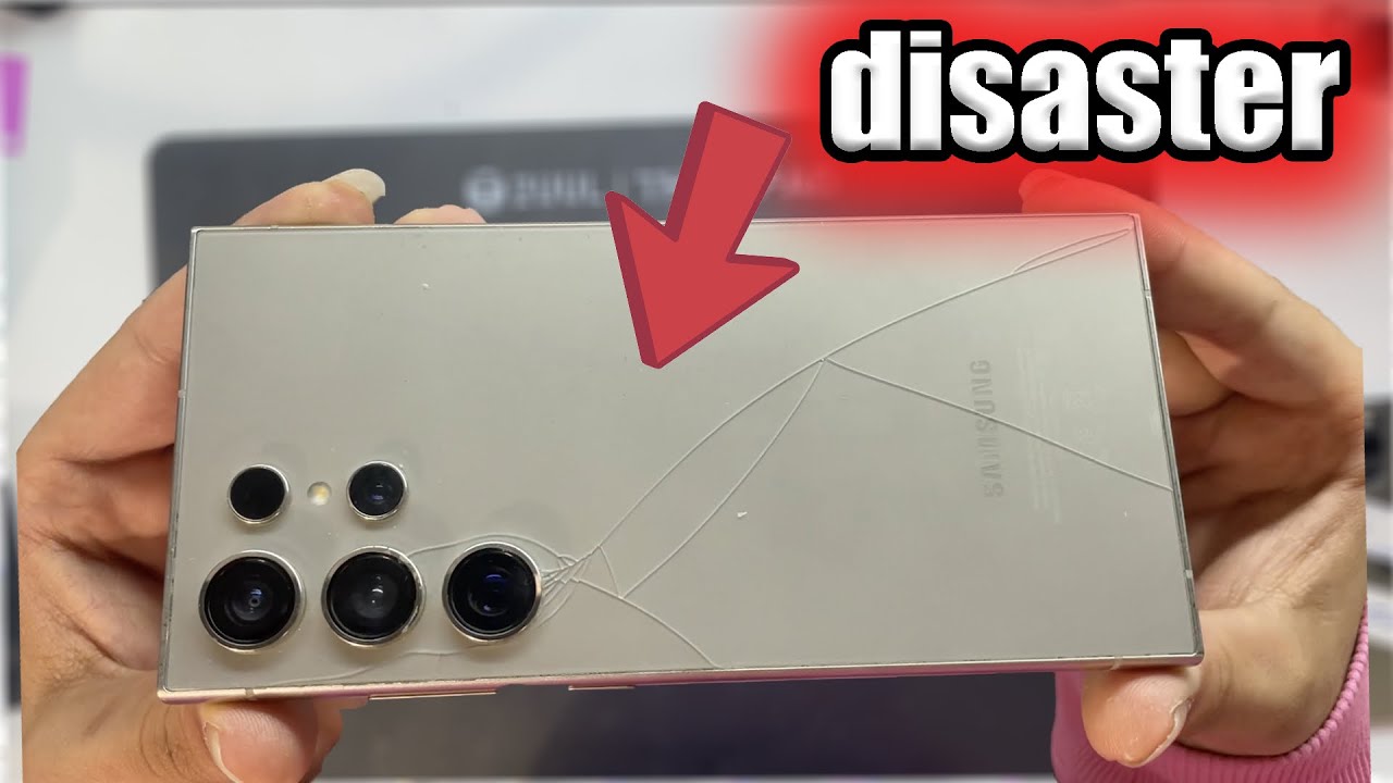 🔧 Back Glass Disaster – Here’s the Repair Process!