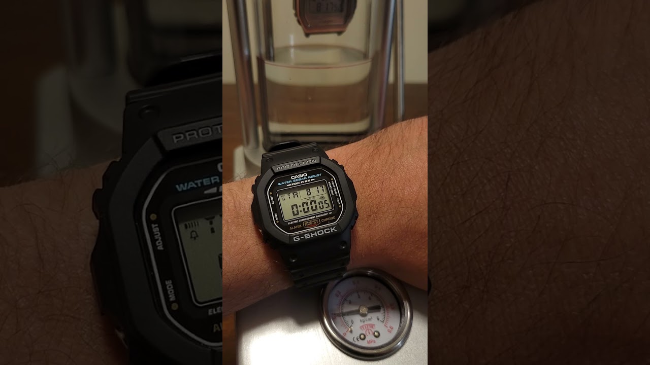 Casio A1000 pressure test - how water resistant is 
