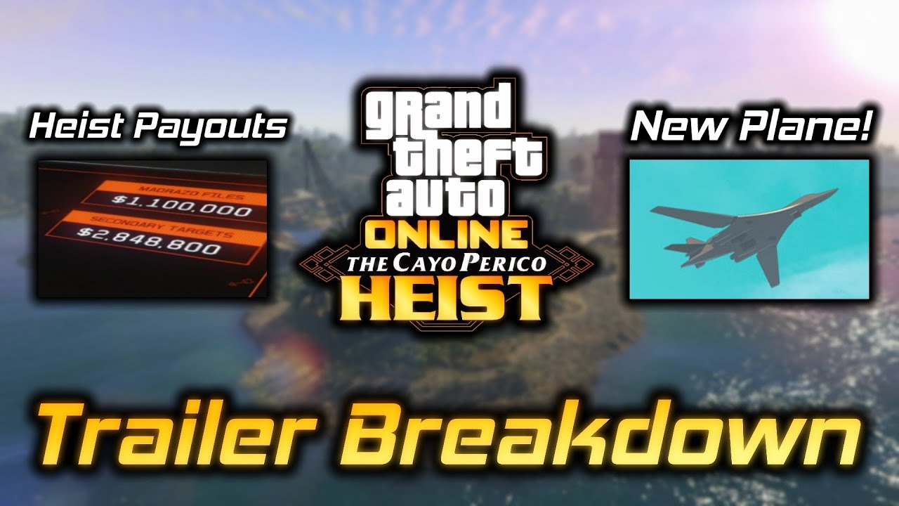 GTA Online: The Cayo Perico Heist Official Trailer Breakdown! (NEW Plane, Heist Payouts, and More)