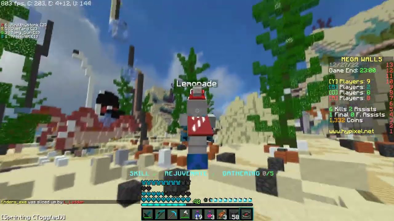 peak performance solo squid comeback | Hypixel Mega Walls