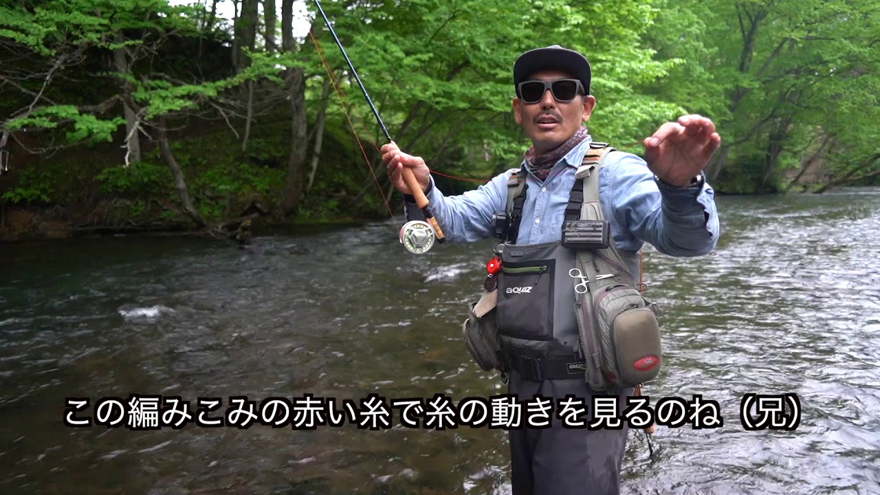 1番ロッドで６０UPのレインボー！！めっちゃ釣れるウェットフライ！笑