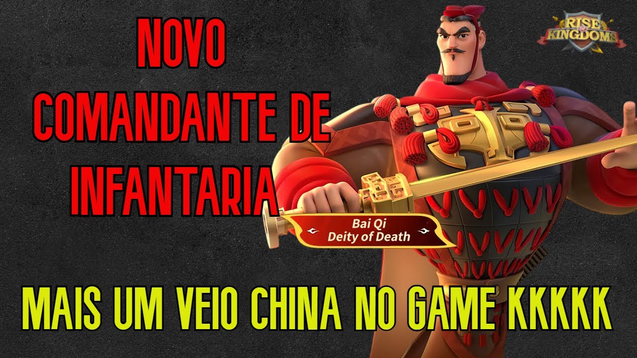 ANÁLISE DO NOVO COMANDANTE DE INFANTARIA - RISE OF KINGDOMS
