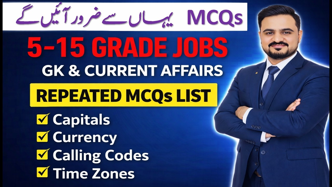 Repeated mcqs GK Current Affair | Intermediate Category | Capital Currency |Calling Code |Time zone