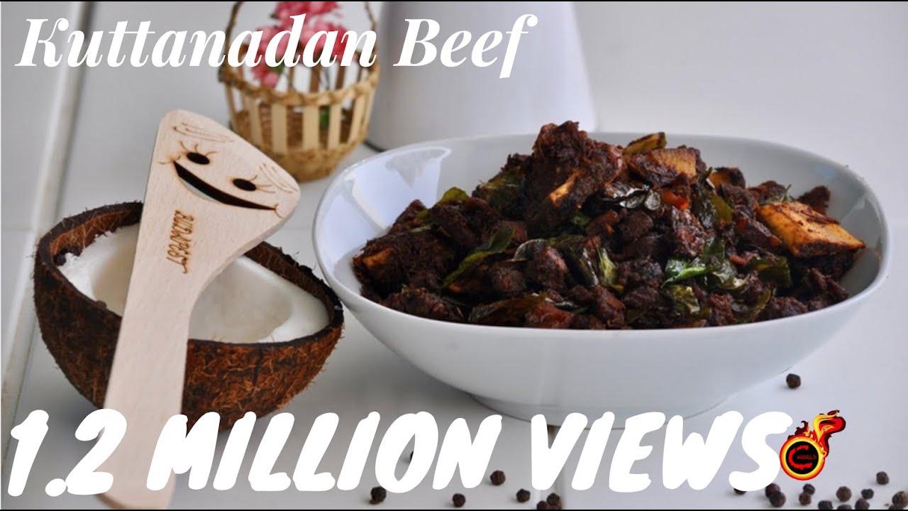 Kerala Beef Roast | Kuttanadan Beef Varattiyathu குதனாடன் ஬ெற்றிற் | Beef Fry | Ep:128