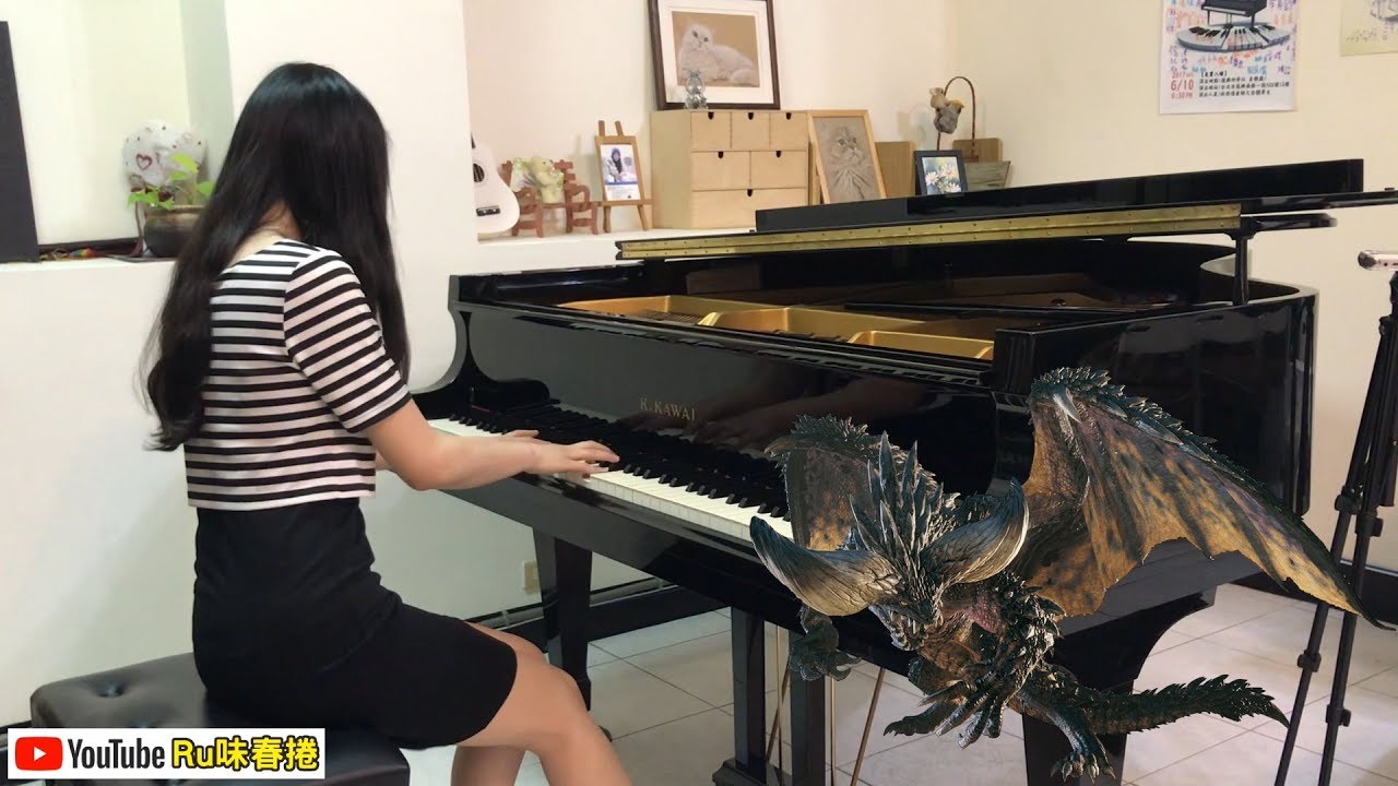 【Ru's Piano】MHW - ネルギガンテBGM「古龍を脅かす獣牙」Piano Cover／Nergigante 滅盡龍／魔物獵人世界