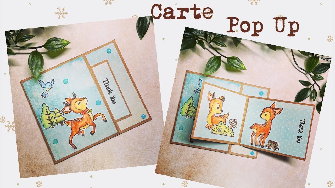 TUTO Carte Pop Up «faon» 🦌 @globleland3302