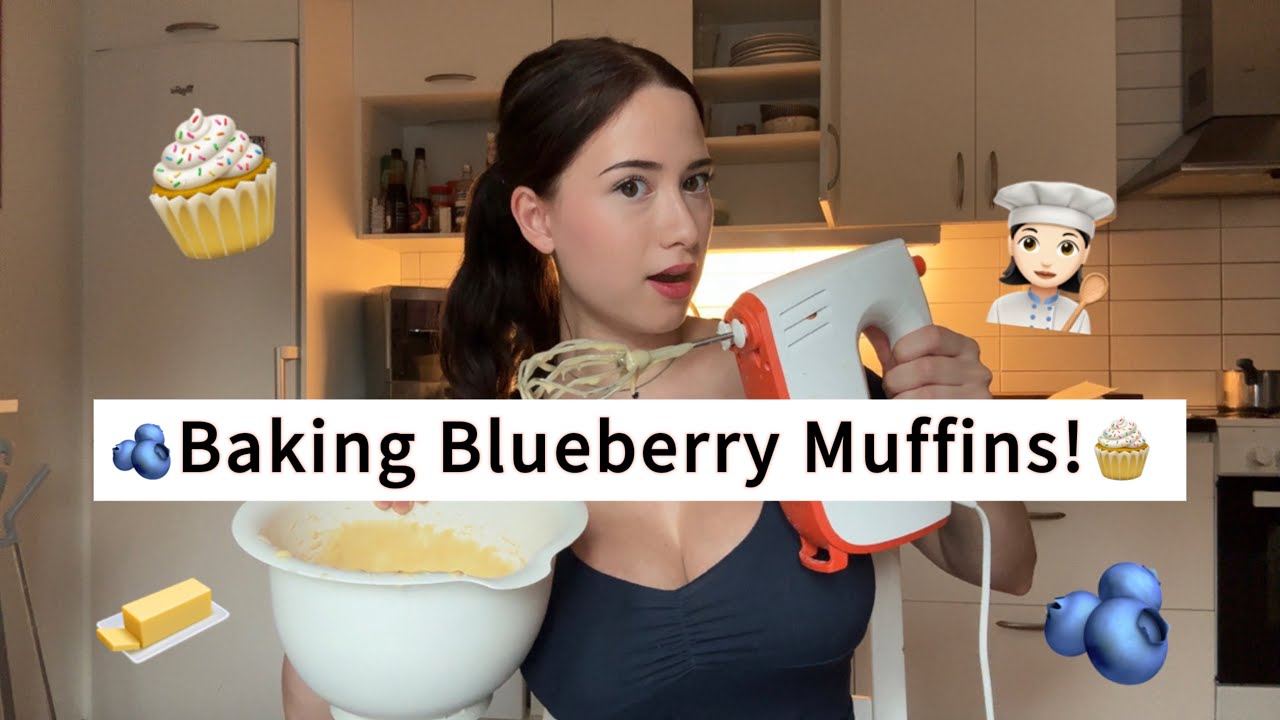 Bake Blueberry Muffins with me!🧁