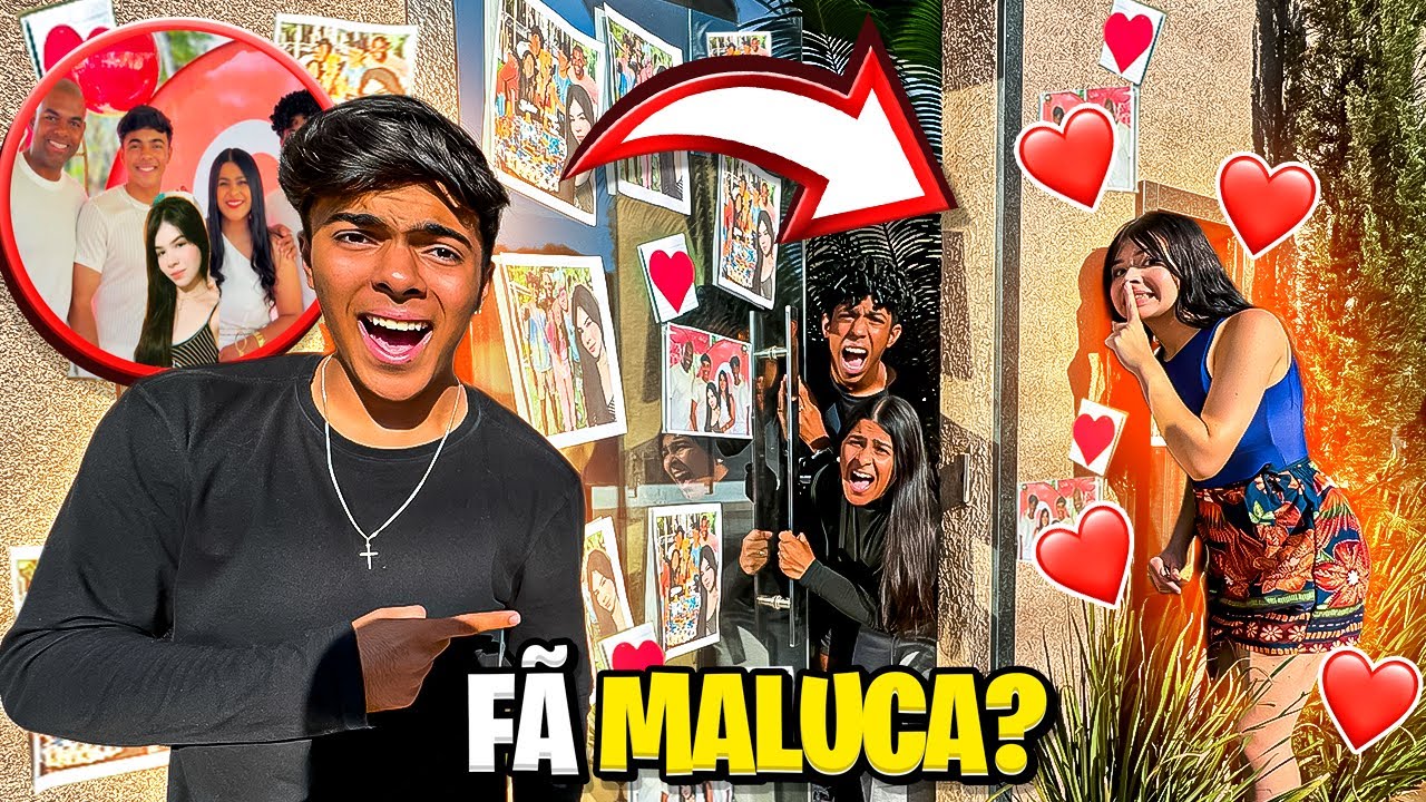 A FÃ MALUCA ENCHEU A PORTA DA MINHA CASA COM FOTOS ASSUSTADORAS… *e agora?