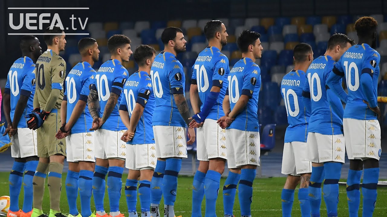 #UEL and NAPOLI stars wear MARADONA no.10 shirts in tribute to club legend