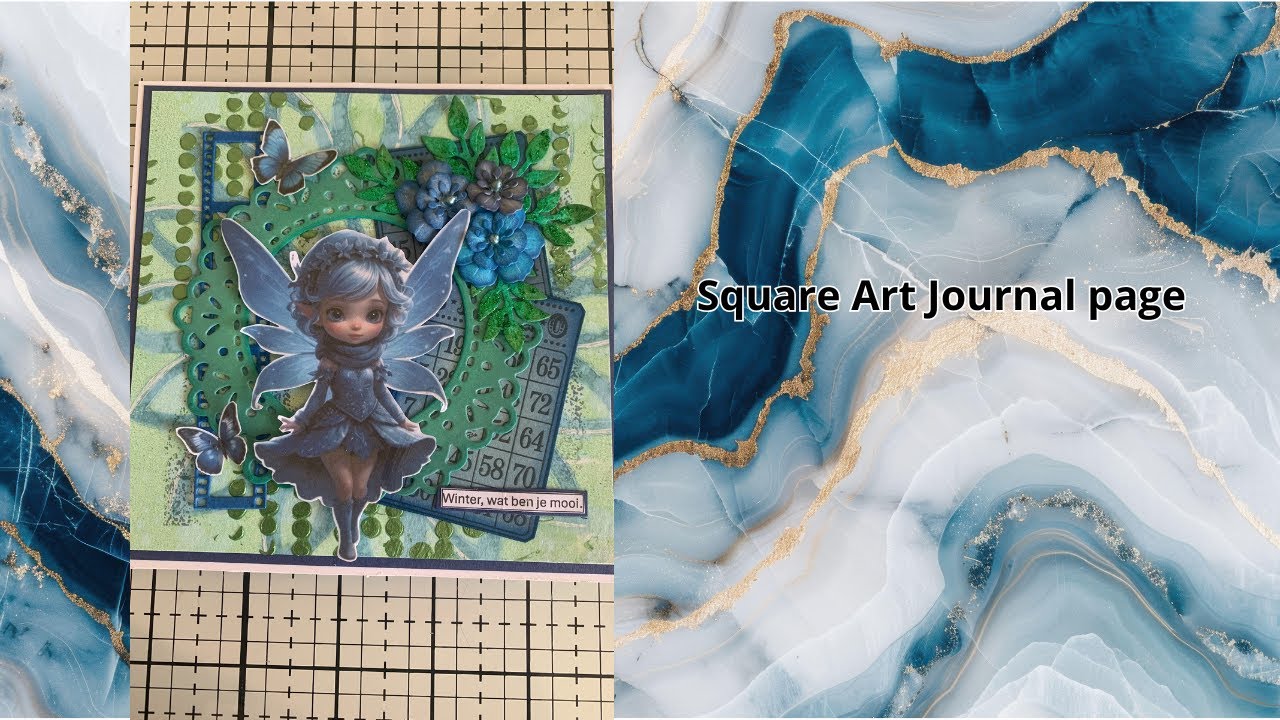 Square Art Journal page
