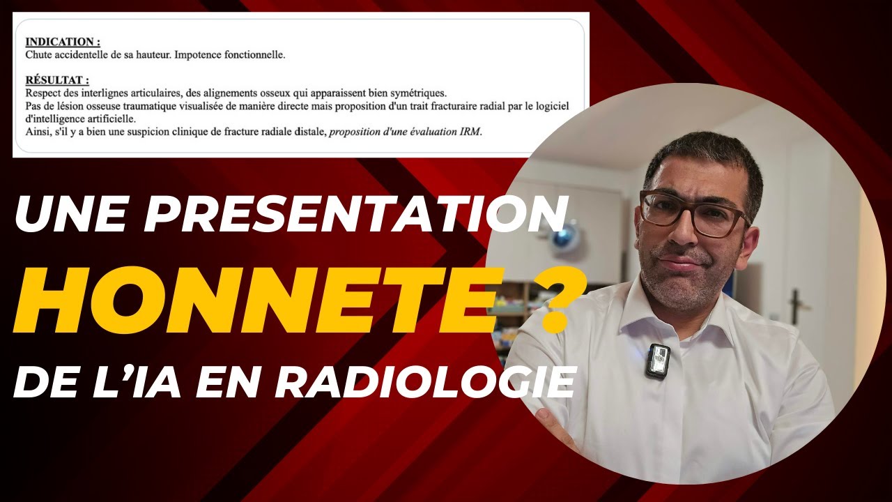 Une présentation honnête de l'IA par un radiologue : et si c'était tout le contraire ?