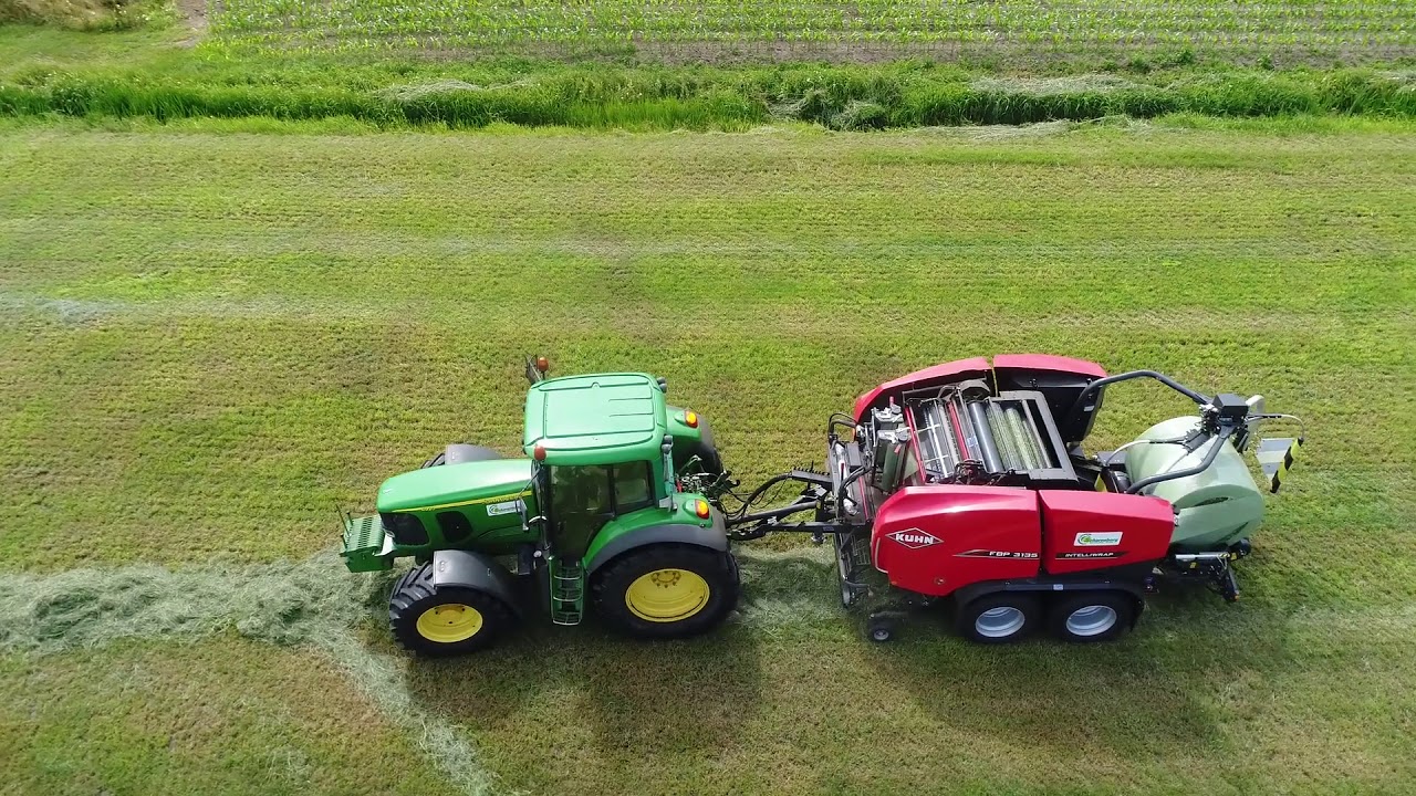 KUHN FBP 3135 PERSWIKKELCOMBINATIE met foliebinding  (gebruikerservaring loonbedrijf Scharenborg)