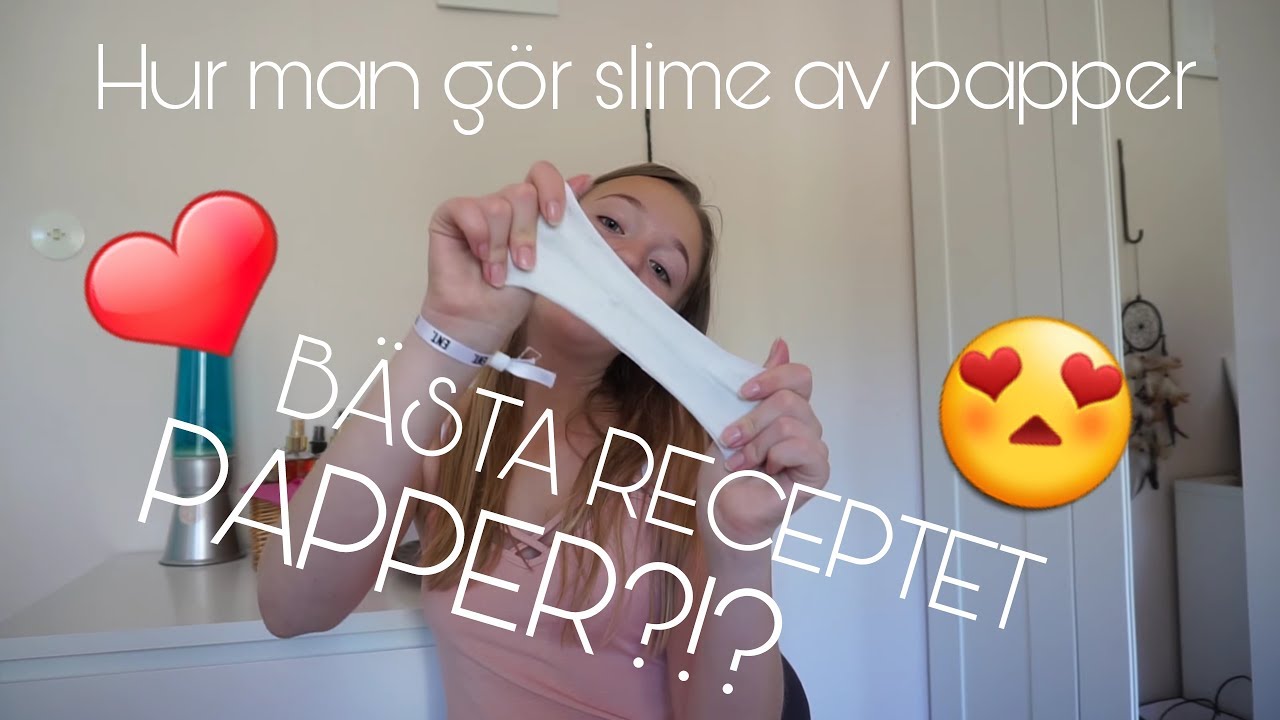 Hur man gör slime av papper!! || Hur man gör pappersslime