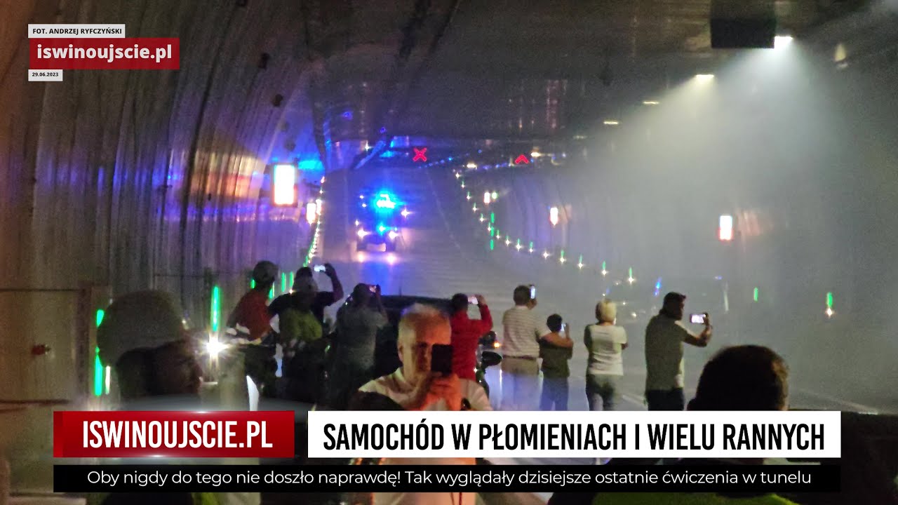 Tak wyglądały ostatnie ćwiczenia w Świnoujskim tunelu