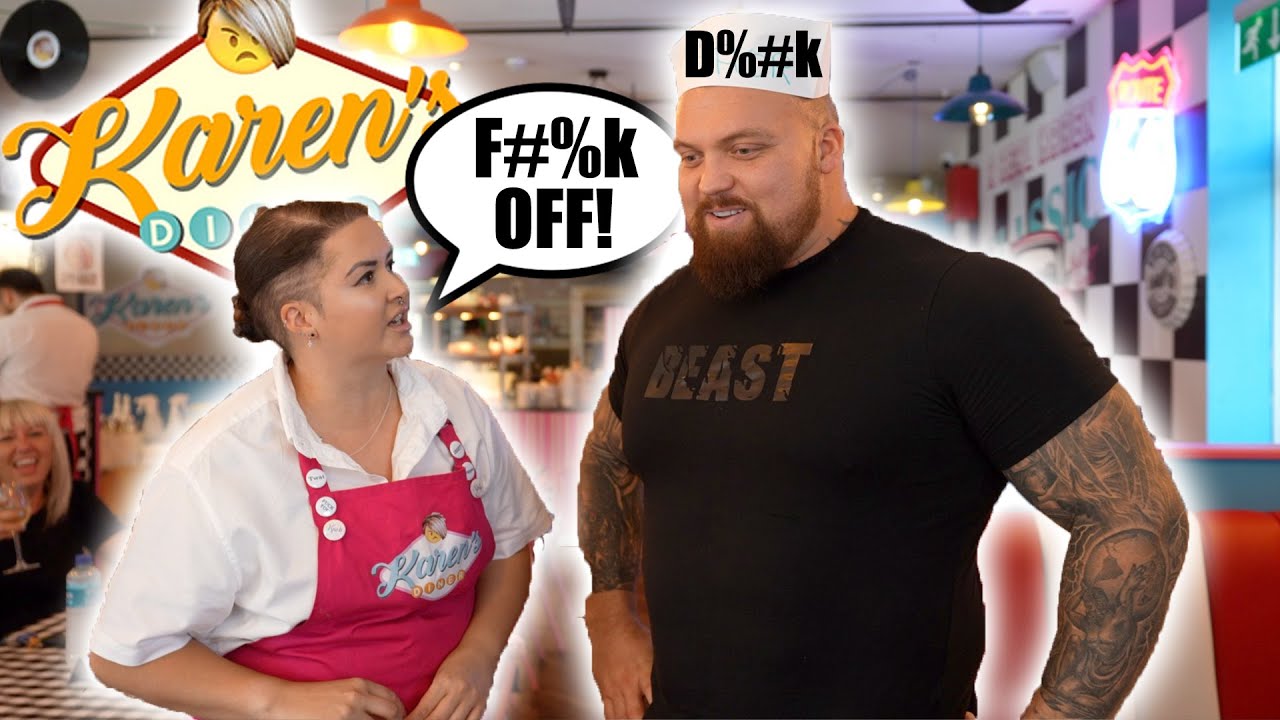 Ужин в самом ГРУБОМ ресторане мира (с словесными оскорблениями) — Karen's Diner