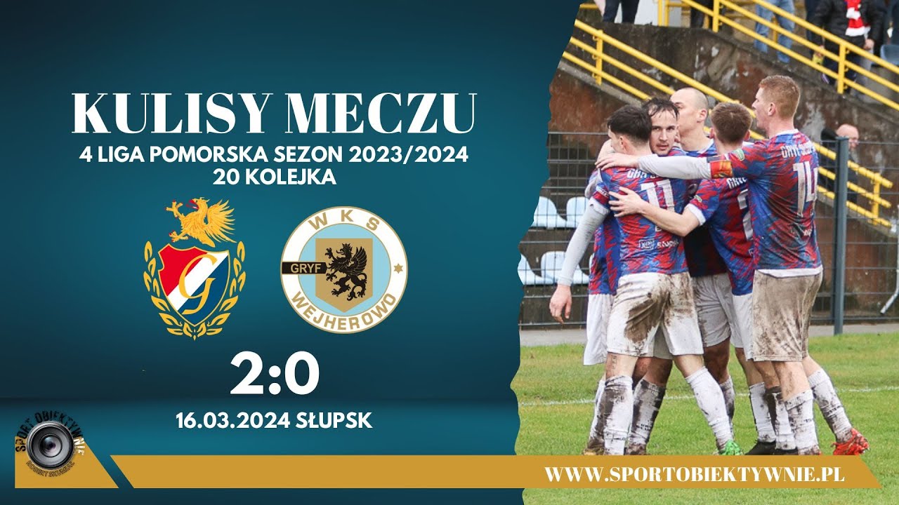 Kulisy meczu Energa Gryf Słupsk - Gryf Wejherowo 2:0 / sezon 2023/24