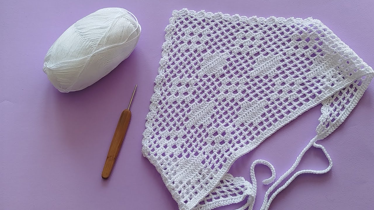 Косынка крючком | Простой МК #вязание #crochet #косынкакрючком #вязаниекрючком #амигуруми