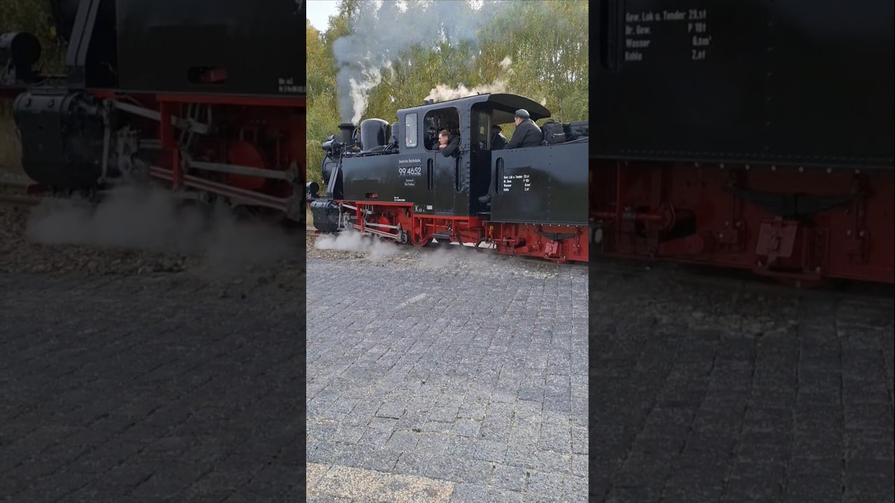 Schlepptender-Dampflokomotive 99 4652 bei der MBB #dampflok #994652 #schmalspurbahn #bergwerksbahn