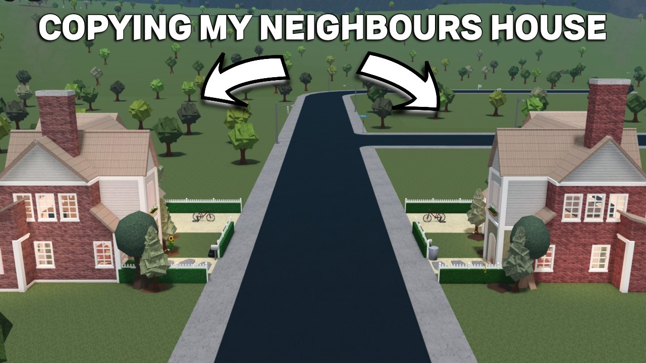 I COPIED MY NEIGHBOURS HOUSE IN BLOXBURG *he got angry*