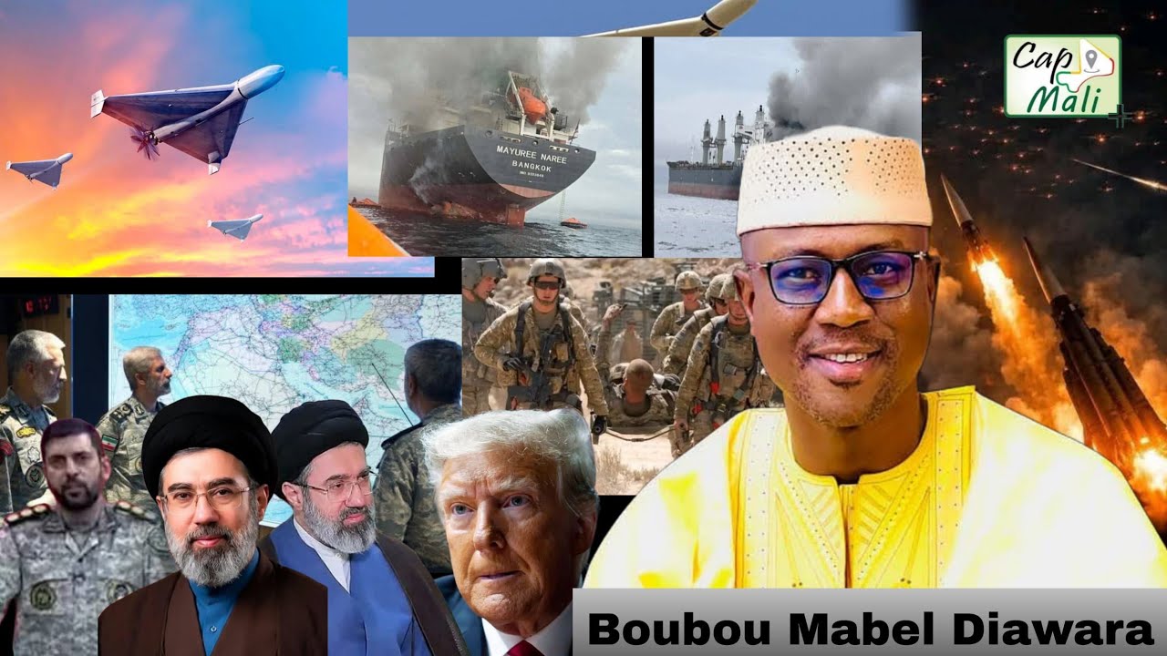 Boubou Mabel Diawara cest chaud l'Iran a déclaré avoir frappé un navire détroi, 10 drones intercepté