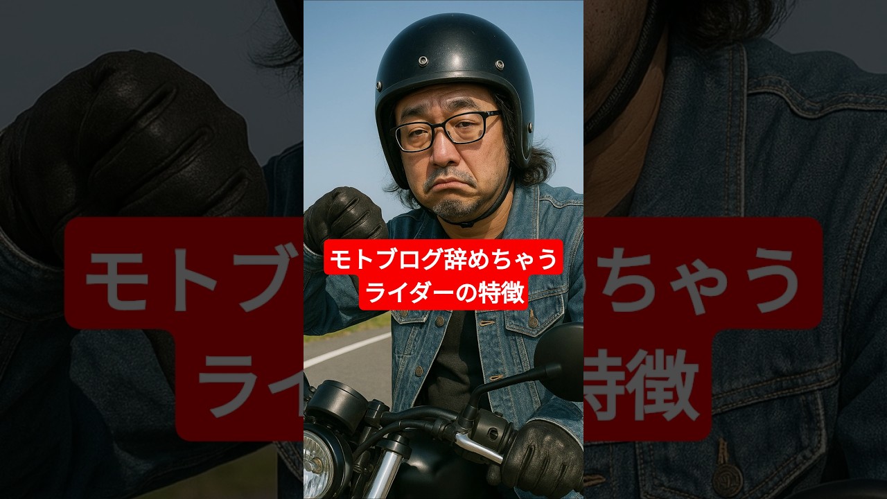 モトブログ続かないライダーの特徴その1