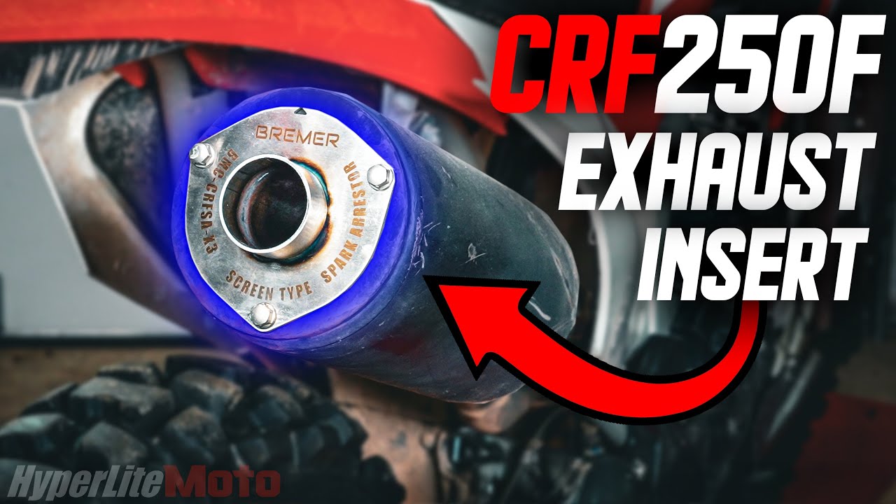 New CRF250F Exhaust Insert - BREMER Power Pulse