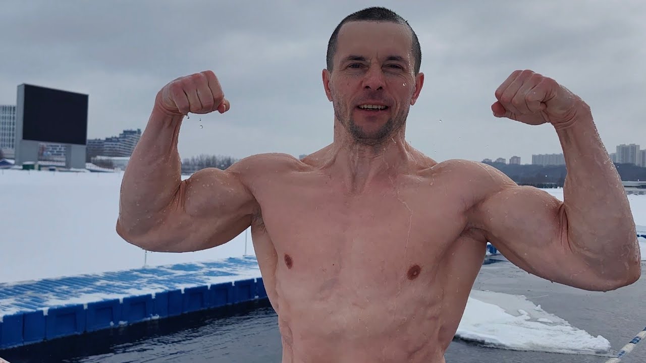 Экстремальное плавание в ледяной воде! Преодоление на 100 м. Шреддер