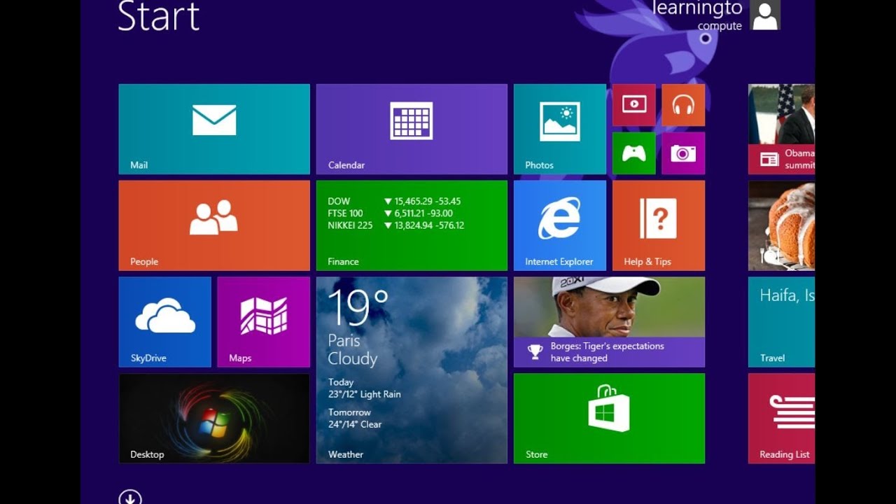 Windows 8  /  8.1 Start Screen Tiles