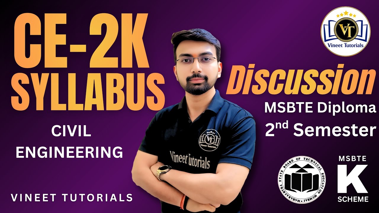 CE2K Syllabus Discussion | Diploma Civil 2nd Semester | Vineet Sir | Vineet Tutorials |